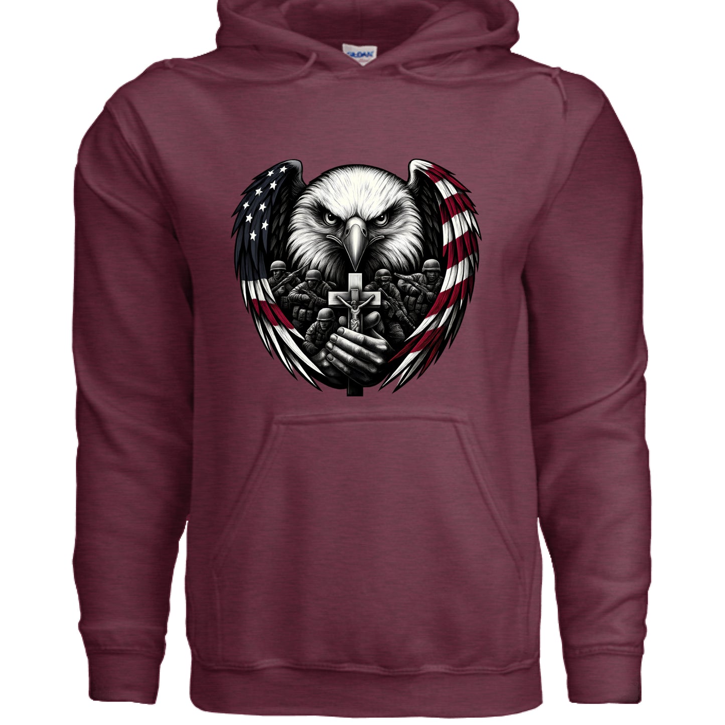 Heather Sport Dark Maroon - FRONT